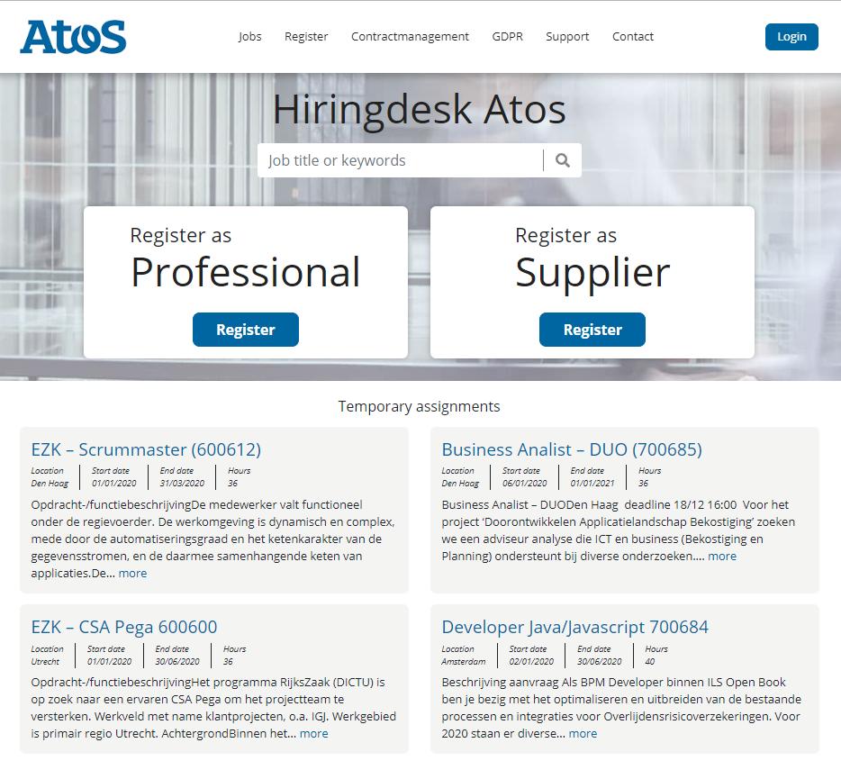 Atos Inhuurdesk